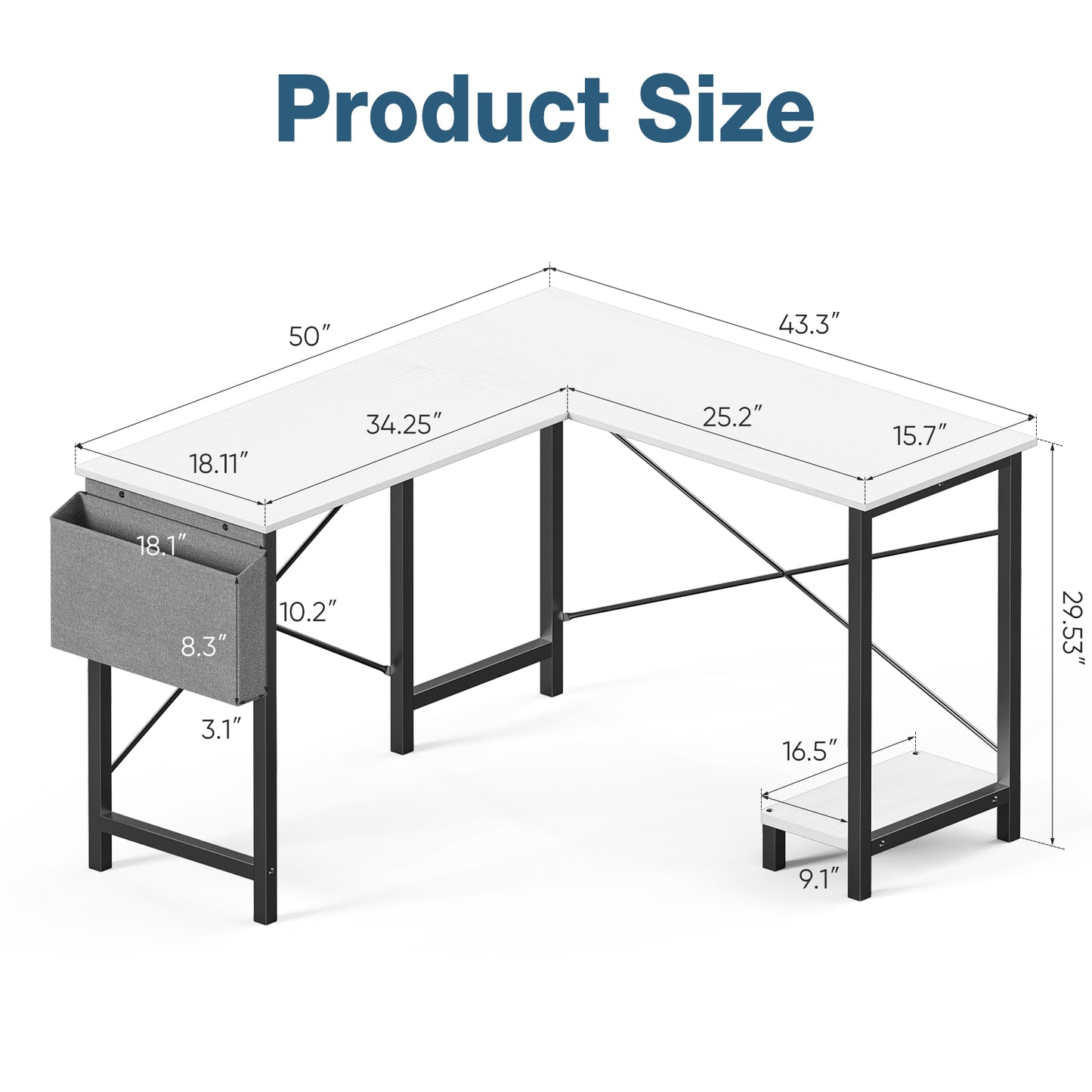 L-Shaped Computer Desk