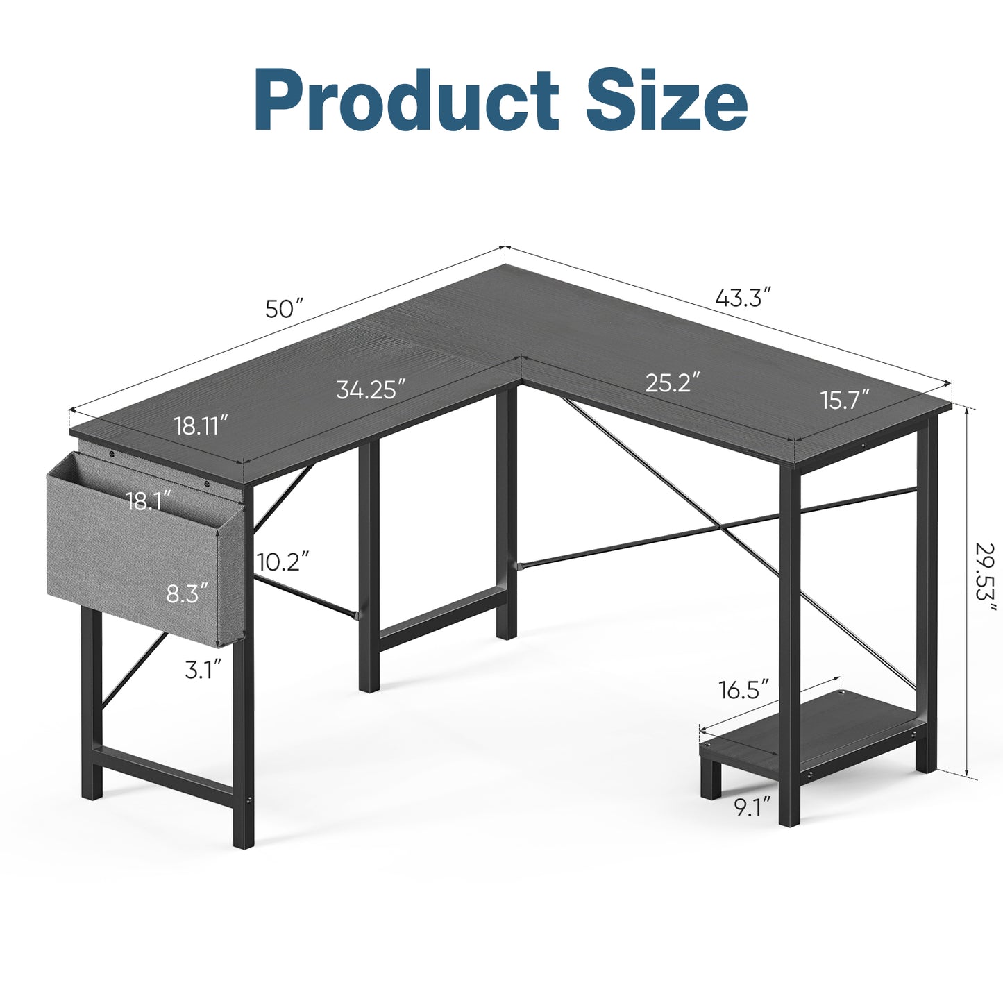 L-Shaped Computer Desk
