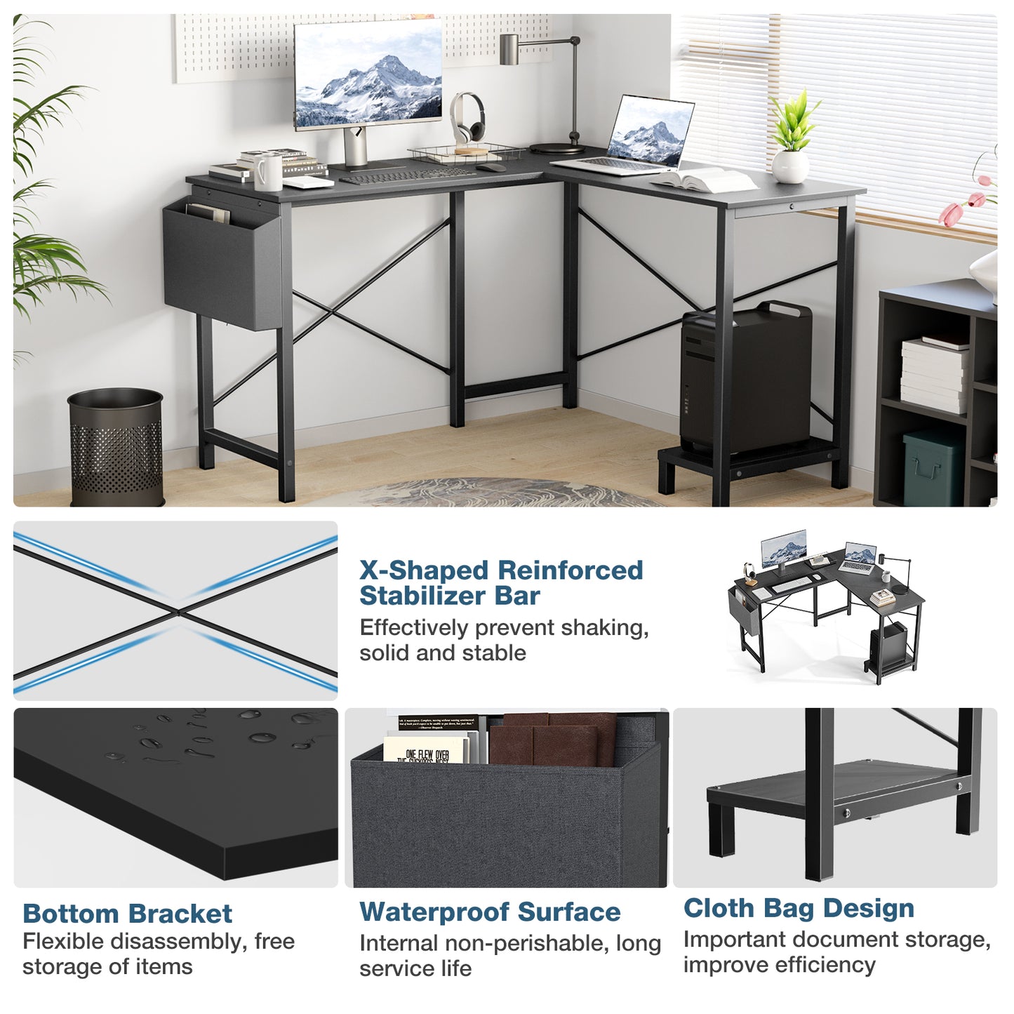L-Shaped Computer Desk